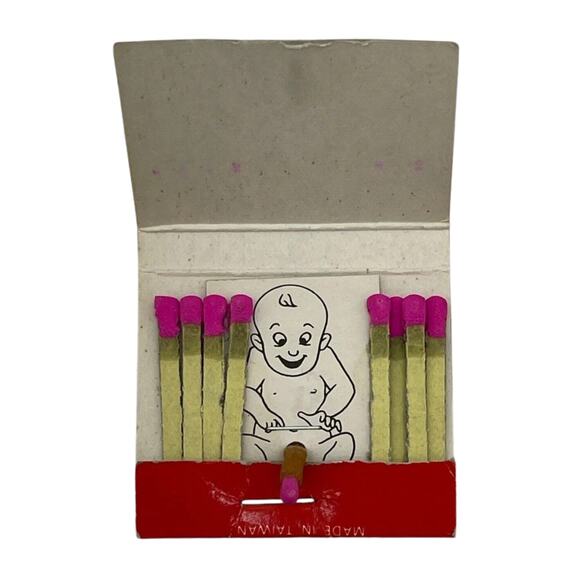 VTG Naughty “When I Was A Year Old” Novelty Matchbook Cover Adult Humor Unstruck - Picture 2 of 6